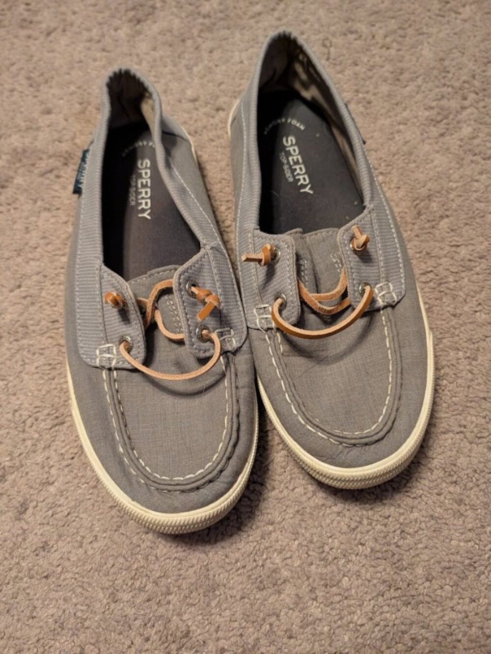 Sperry Top-Sider Women’s Angelfish Boat Shoes Gray Size 8.5